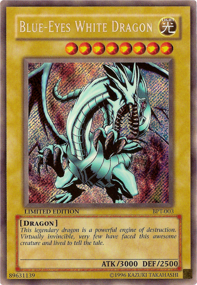Blue-Eyes White Dragon [BPT-003] Secret Rare | Galactic Gamez