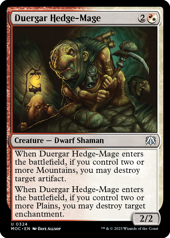 Duergar Hedge-Mage [March of the Machine Commander] | Galactic Gamez