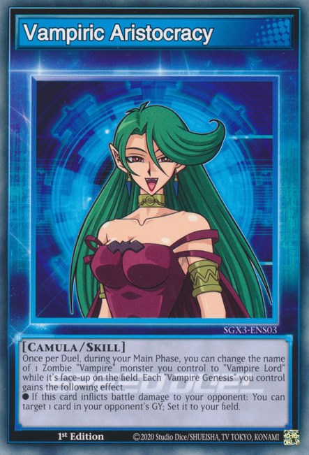 Vampiric Aristocracy [SGX3-ENS03] Common | Galactic Gamez