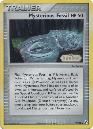 Mysterious Fossil (79/92) (Stamped) [EX: Legend Maker] | Galactic Gamez