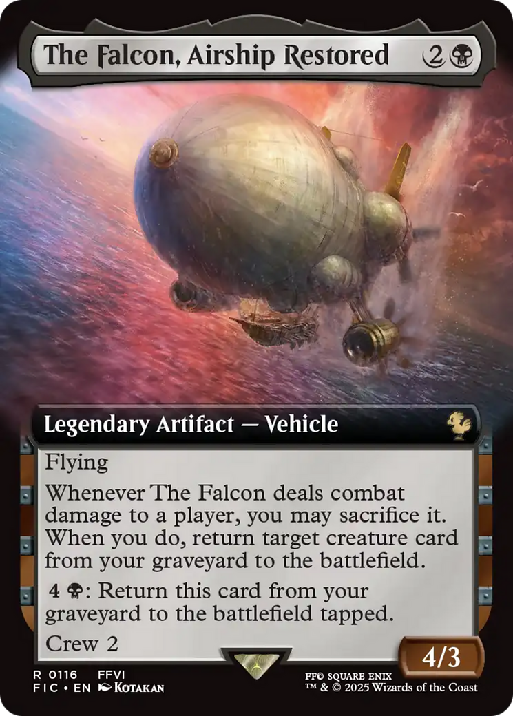 The Falcon, Airship Restored (Extended Art) [FINAL FANTASY Commander] | Galactic Gamez