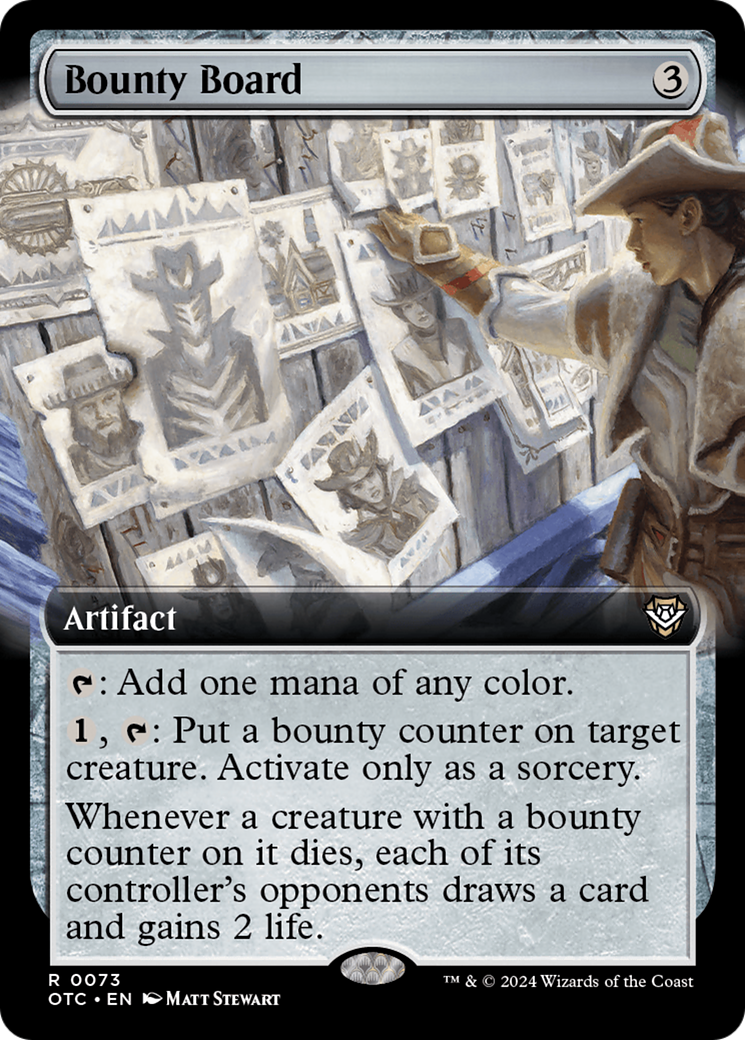 Bounty Board (Extended Art) [Outlaws of Thunder Junction Commander] | Galactic Gamez