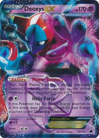 Deoxys EX (53/116) (Jumbo Card) [Black & White: Plasma Freeze] | Galactic Gamez