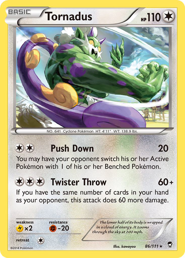 Tornadus (86/111) [XY: Furious Fists] | Galactic Gamez