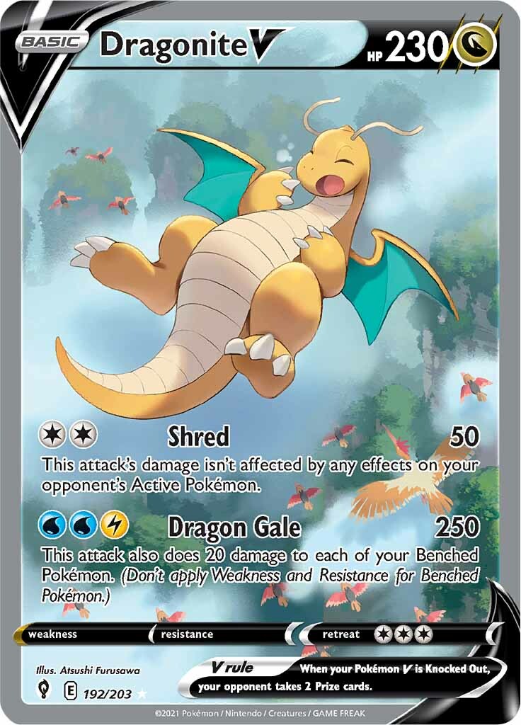 Dragonite V (192/203) [Sword & Shield: Evolving Skies] | Galactic Gamez