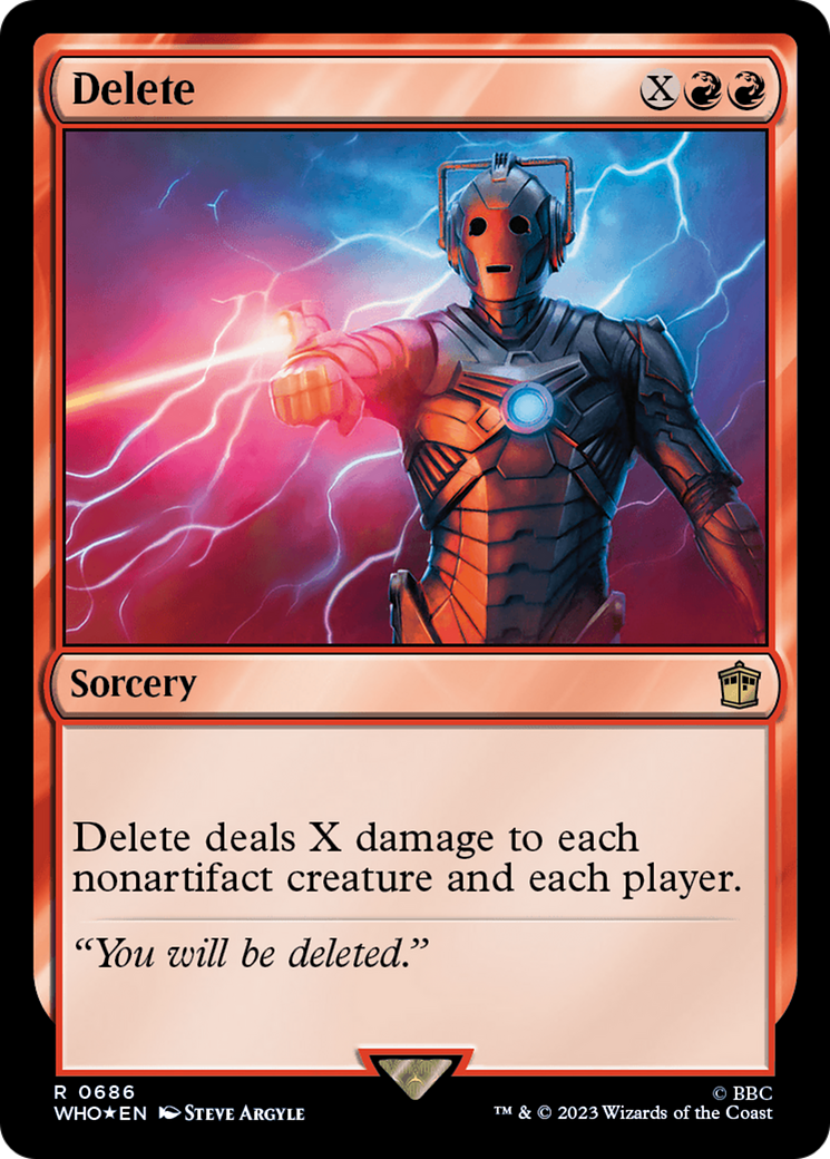 Delete (Surge Foil) [Doctor Who] | Galactic Gamez