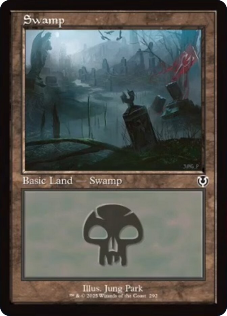 Swamp (292) (Retro Frame) [Innistrad Remastered] | Galactic Gamez