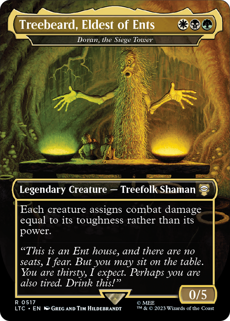 Treebeard, Eldest of Ents - Doran, the Siege Tower (Borderless) [The Lord of the Rings: Tales of Middle-Earth Commander] | Galactic Gamez