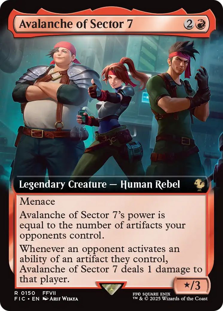 Avalanche of Sector 7 (Extended Art) [FINAL FANTASY Commander] | Galactic Gamez