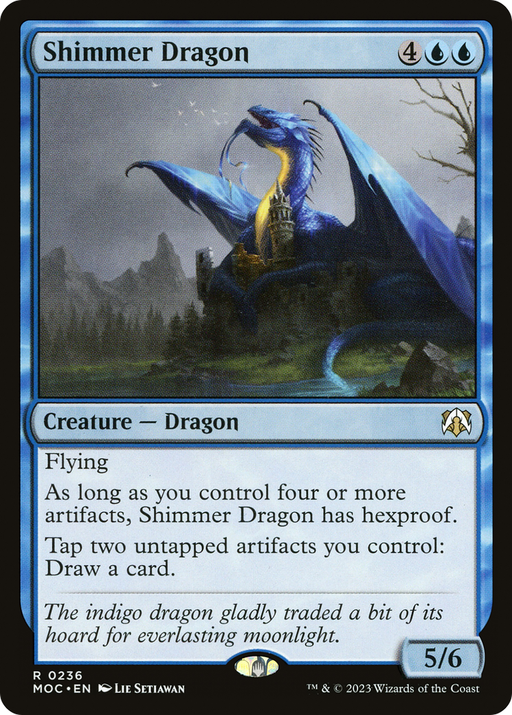 Shimmer Dragon [March of the Machine Commander] | Galactic Gamez