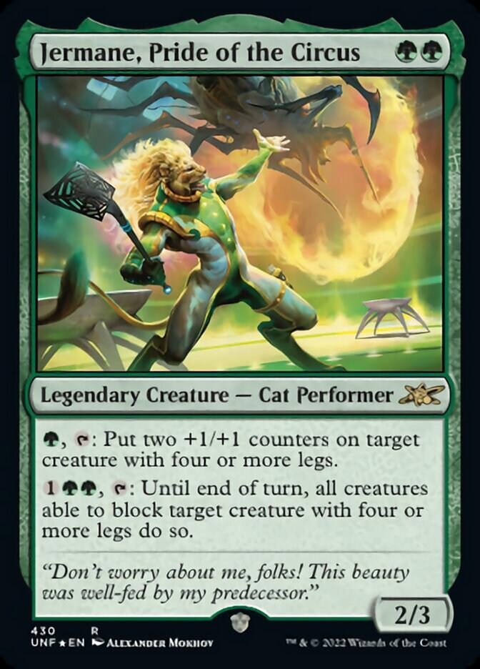 Jermane, Pride of the Circus (Galaxy Foil) [Unfinity] | Galactic Gamez