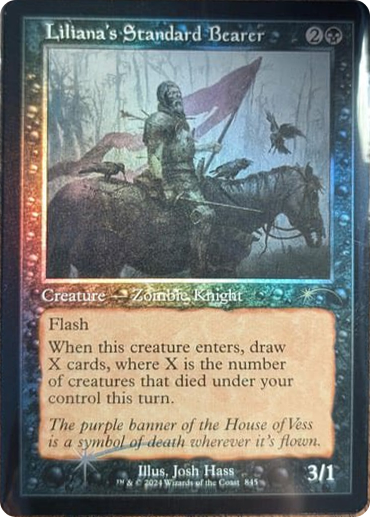 Liliana's Standard Bearer (Retro Frame) [Secret Lair Drop Series] | Galactic Gamez