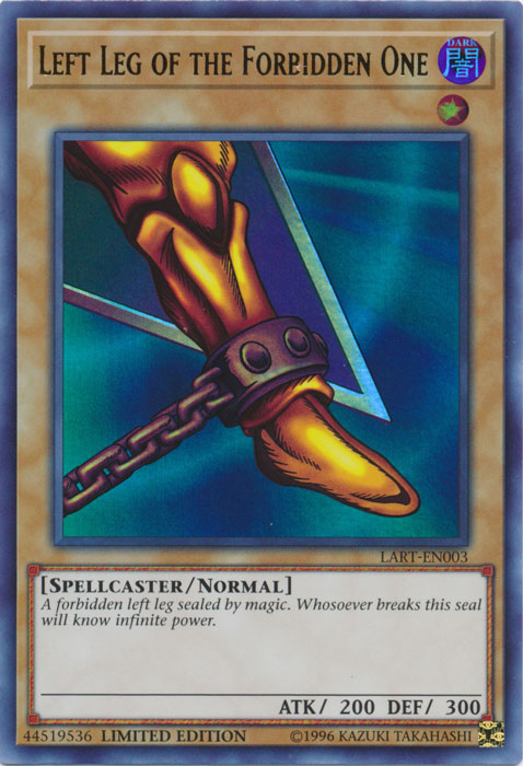 Left Leg of the Forbidden One [LART-EN003] Ultra Rare | Galactic Gamez