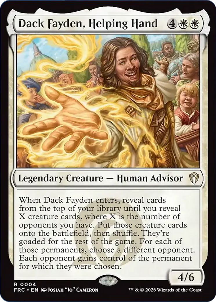 Dack Fayden, Helping Hand [Reality Fracture Commander] | Galactic Gamez