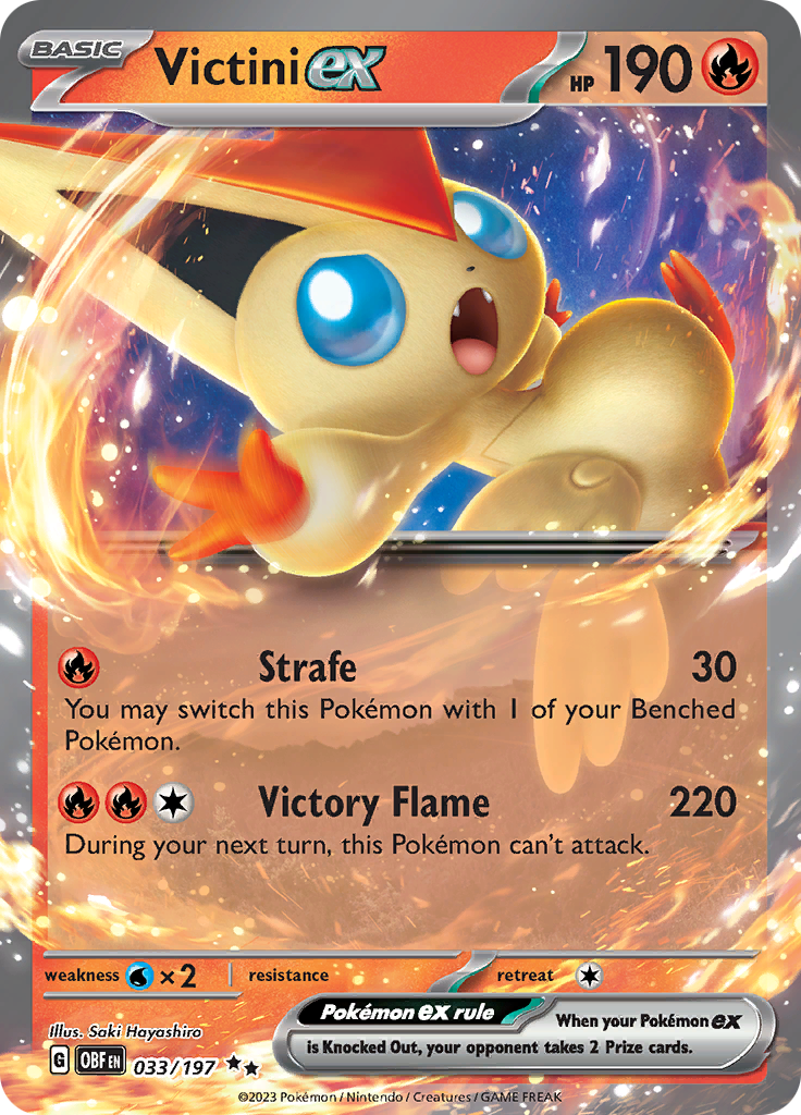 Victini ex (033/197) [Scarlet & Violet: Obsidian Flames] | Galactic Gamez