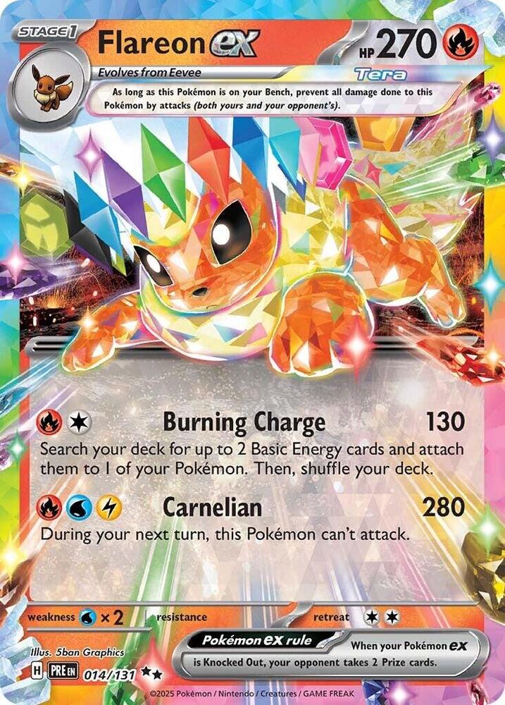 Flareon ex (014/131) [Scarlet & Violet: Prismatic Evolutions] | Galactic Gamez