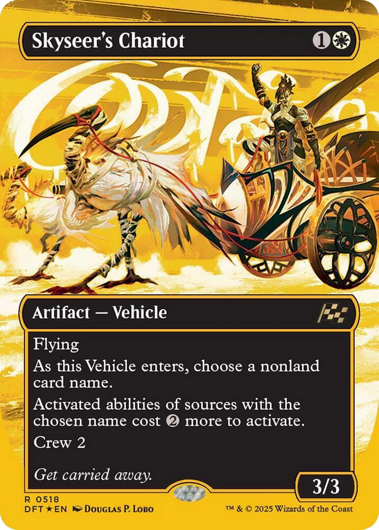 Skyseer's Chariot (Borderless) (First-Place Foil) [Aetherdrift] | Galactic Gamez