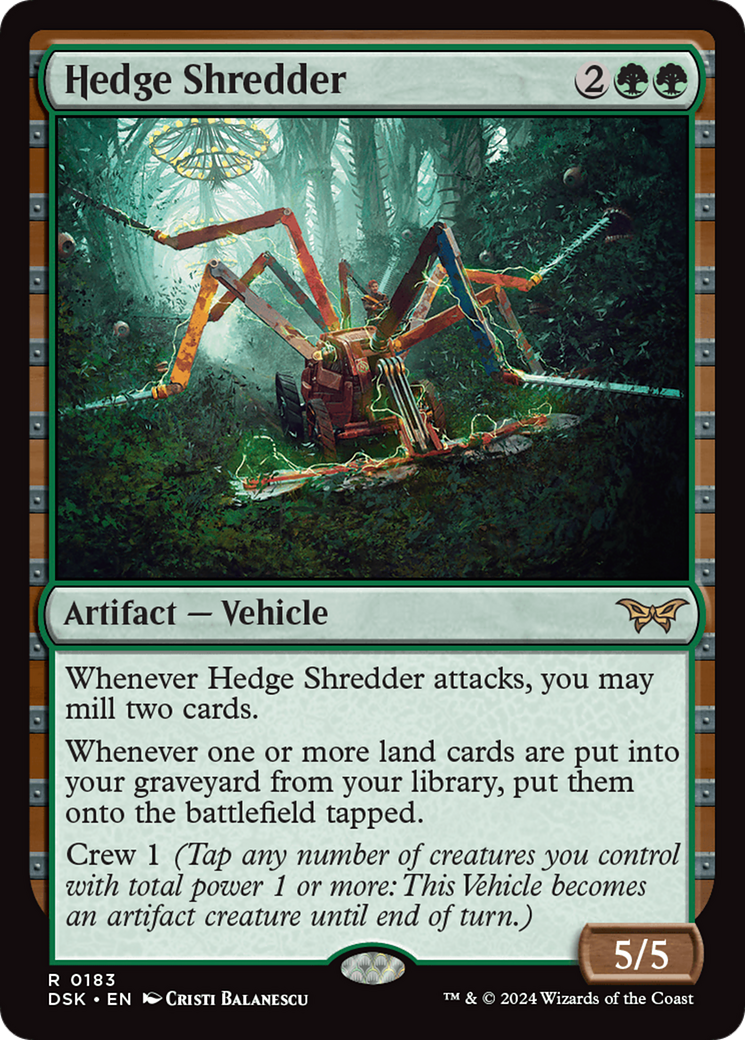 Hedge Shredder [Duskmourn: House of Horror] | Galactic Gamez