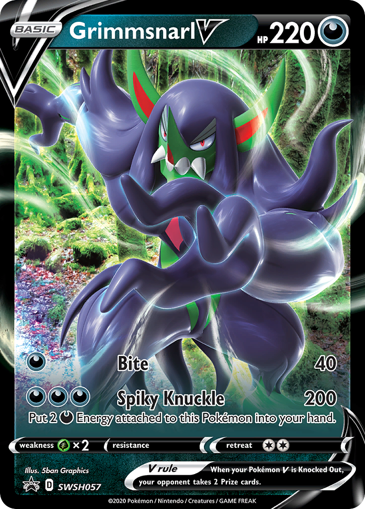 Grimmsnarl V (SWSH057) (Jumbo Card) [Sword & Shield: Black Star Promos] | Galactic Gamez