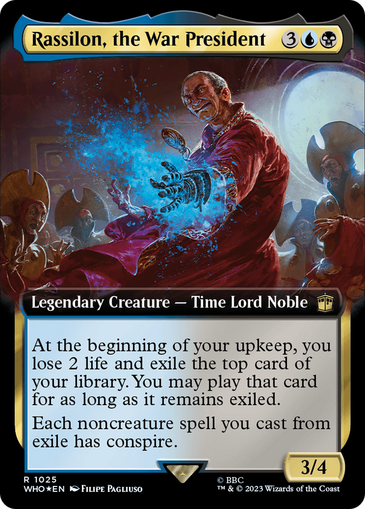 Rassilon, the War President (Extended Art) (Surge Foil) [Doctor Who] | Galactic Gamez