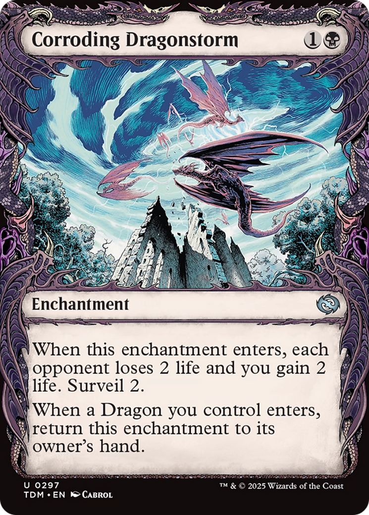 Corroding Dragonstorm (Showcase) [Tarkir: Dragonstorm] | Galactic Gamez