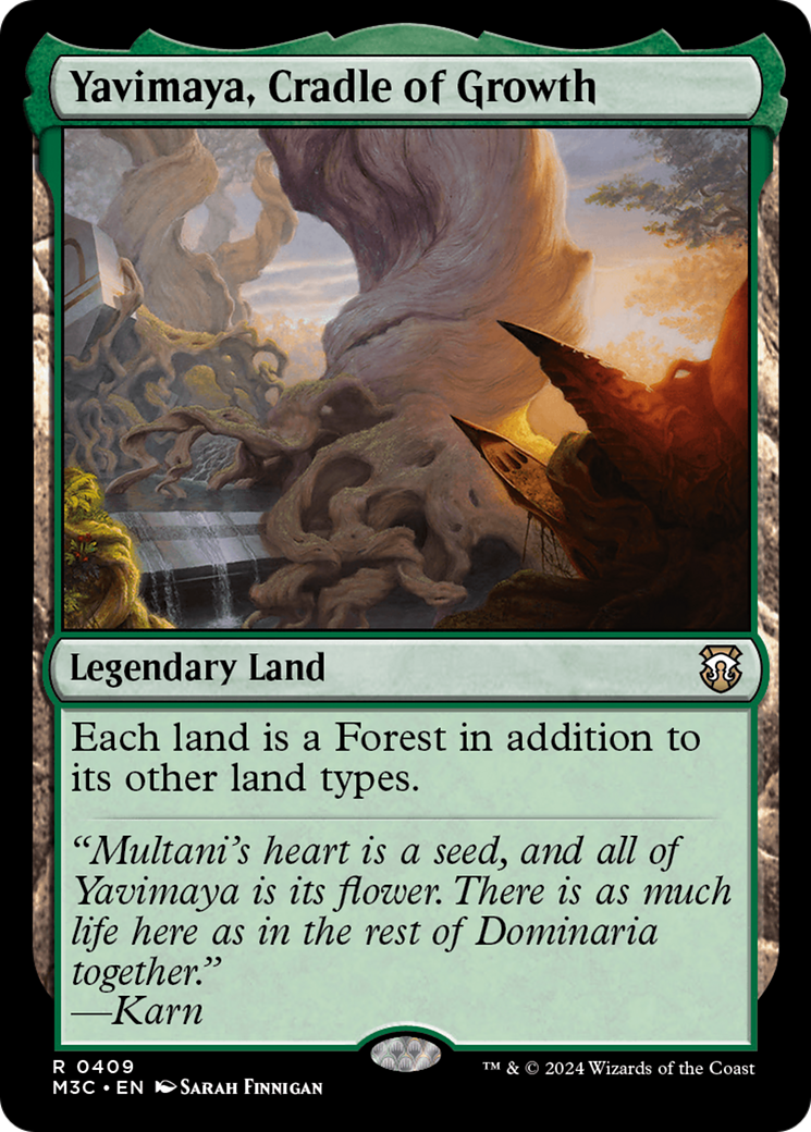 Yavimaya, Cradle of Growth (Ripple Foil) [Modern Horizons 3 Commander] | Galactic Gamez