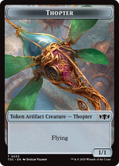 Thopter // Bird Double-Sided Token [Tarkir: Dragonstorm Commander Tokens] | Galactic Gamez