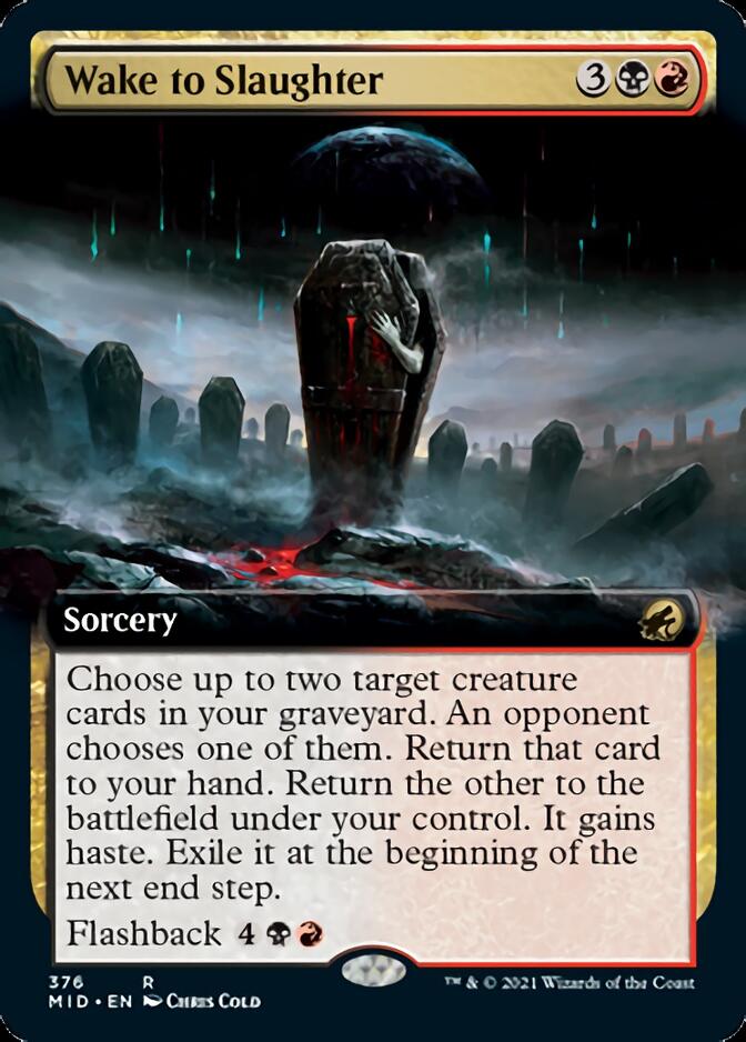 Wake to Slaughter (Extended Art) [Innistrad: Midnight Hunt] | Galactic Gamez