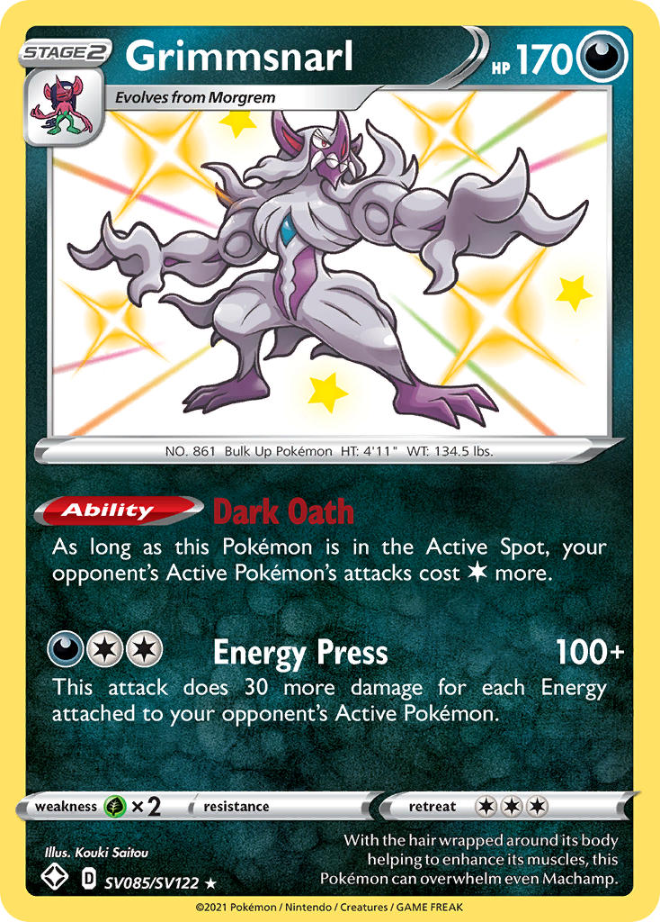 Grimmsnarl (SV085/SV122) [Sword & Shield: Shining Fates] | Galactic Gamez