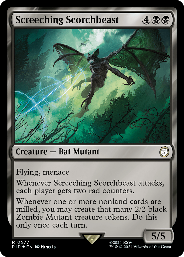 Screeching Scorchbeast (Surge Foil) [Fallout] | Galactic Gamez