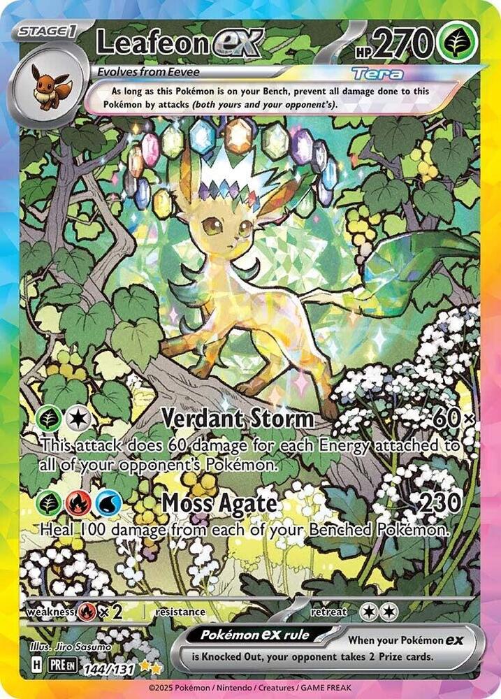 Leafeon ex (144/131) [Scarlet & Violet: Prismatic Evolutions] | Galactic Gamez