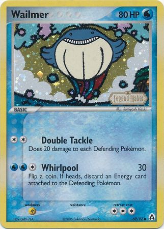 Wailmer (69/92) (Stamped) [EX: Legend Maker] | Galactic Gamez