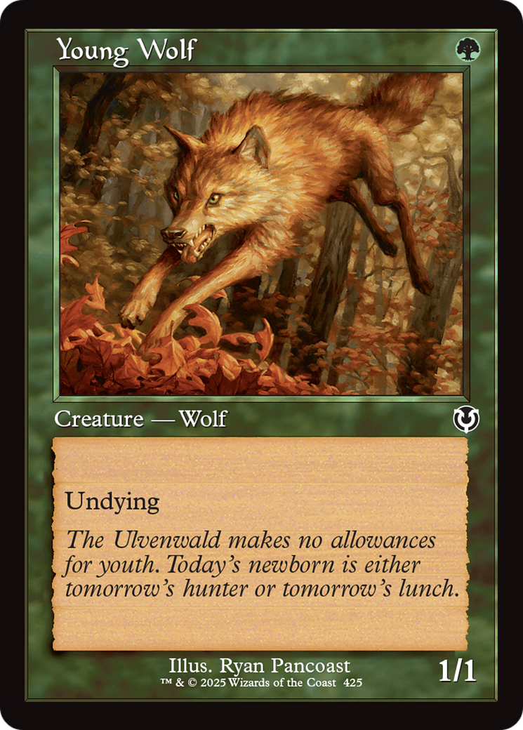 Young Wolf (Retro Frame) [Innistrad Remastered] | Galactic Gamez