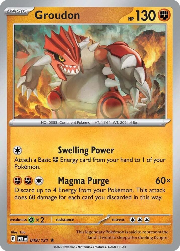 Groudon (049/131) [Scarlet & Violet: Prismatic Evolutions] | Galactic Gamez