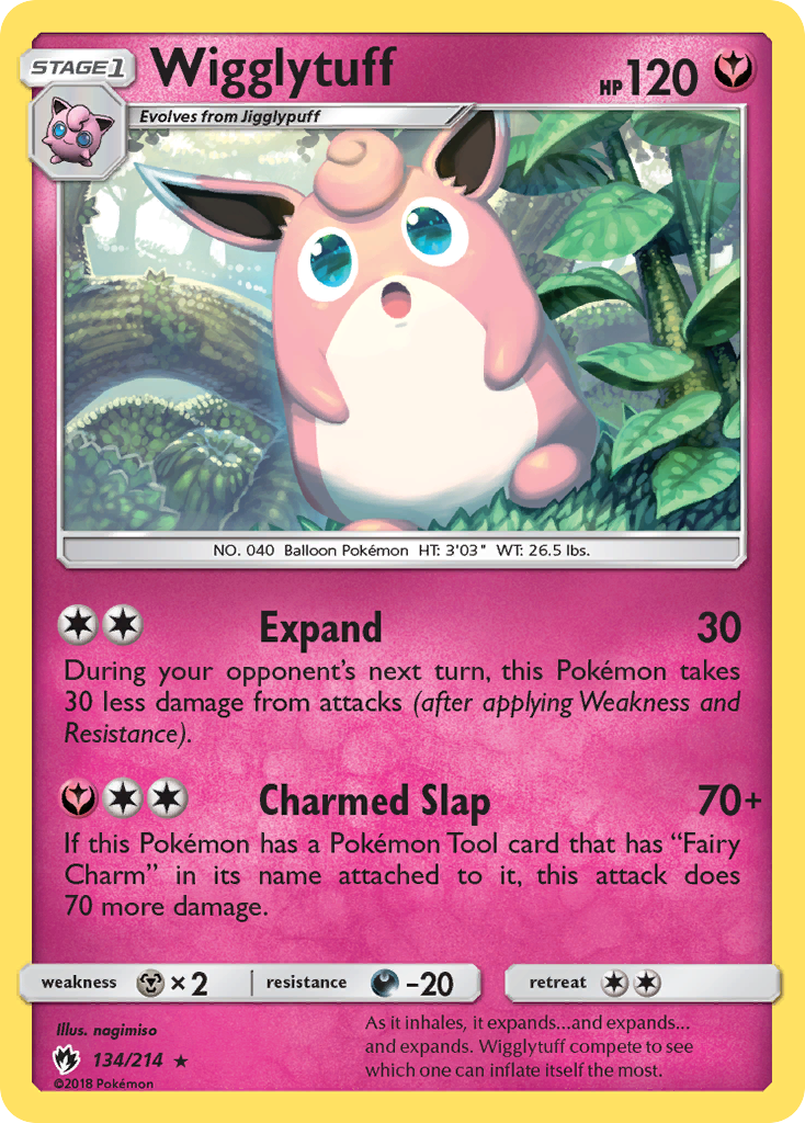 Wigglytuff (134/214) [Sun & Moon: Lost Thunder] | Galactic Gamez