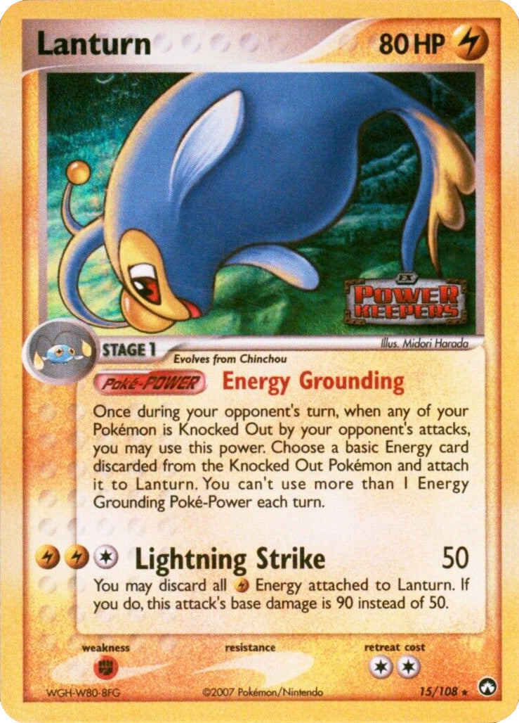 Lanturn (15/108) (Stamped) [EX: Power Keepers] | Galactic Gamez