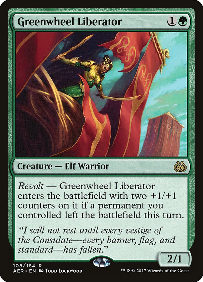 Greenwheel Liberator [Aether Revolt] | Galactic Gamez