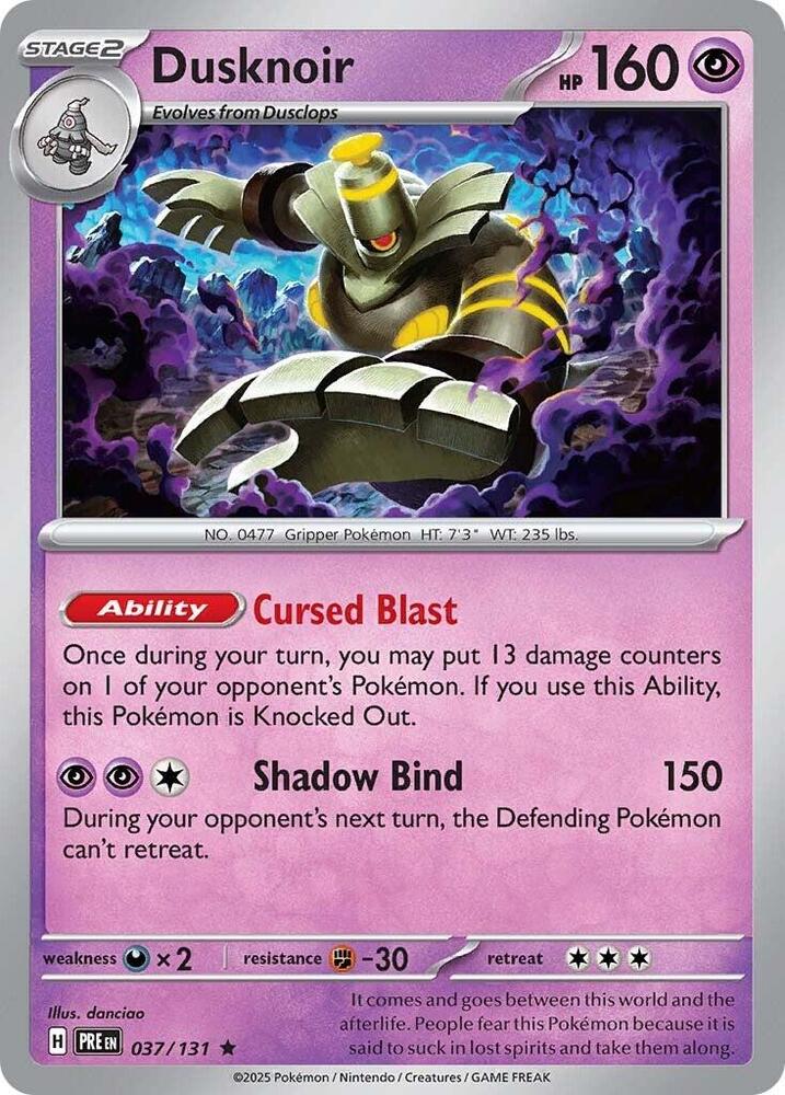 Dusknoir (037/131) [Scarlet & Violet: Prismatic Evolutions] | Galactic Gamez