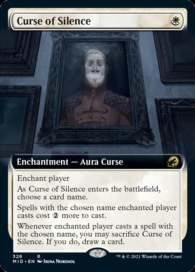 Curse of Silence (Extended Art) [Innistrad: Midnight Hunt] | Galactic Gamez