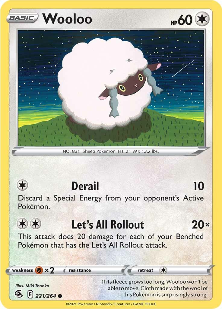 Wooloo (221/264) [Sword & Shield: Fusion Strike] | Galactic Gamez