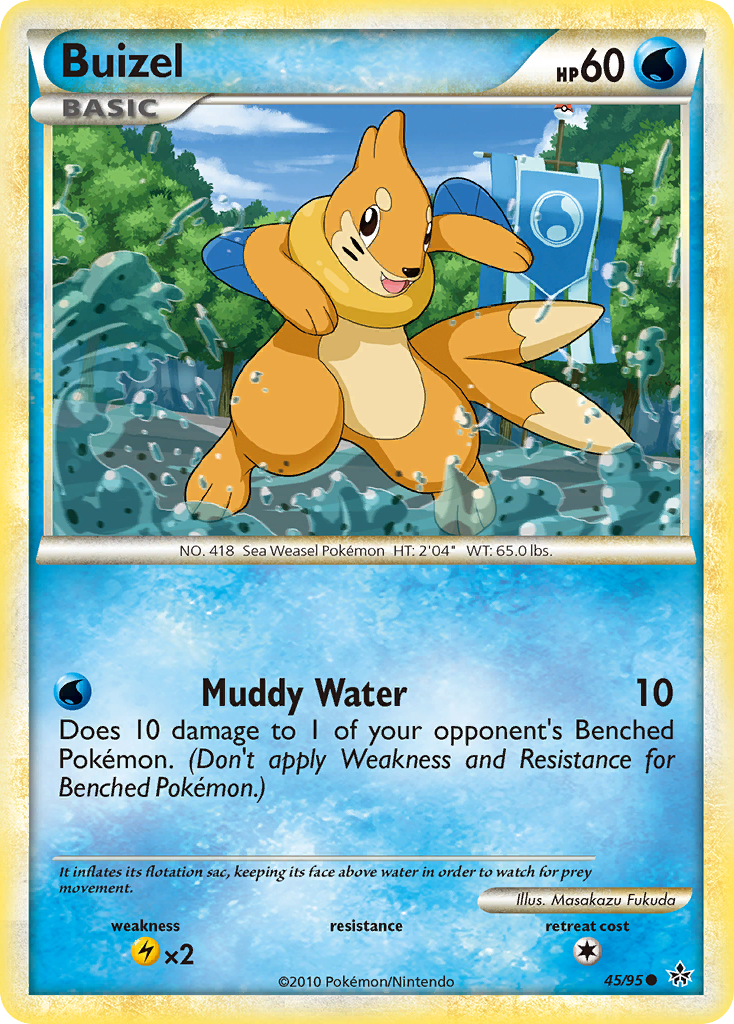 Buizel (45/95) [HeartGold & SoulSilver: Unleashed] | Galactic Gamez