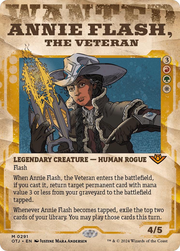 Annie Flash, the Veteran (Showcase) [Outlaws of Thunder Junction] | Galactic Gamez