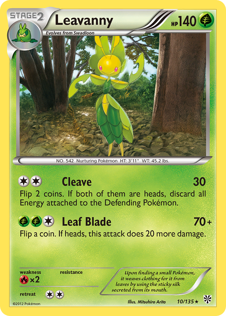 Leavanny (10/135) [Black & White: Plasma Storm] | Galactic Gamez