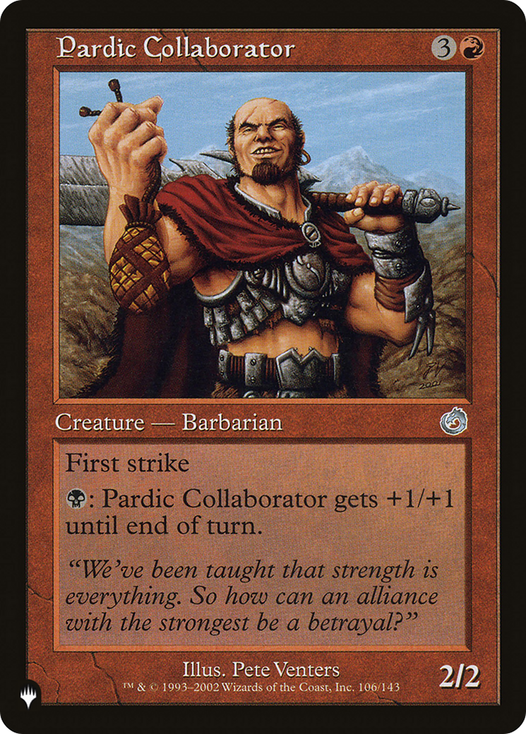 Pardic Collaborator [The List Reprints] | Galactic Gamez