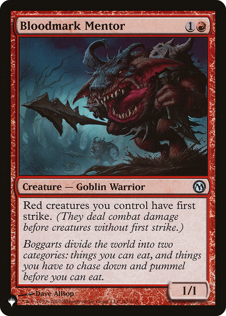 Bloodmark Mentor [The List Reprints] | Galactic Gamez