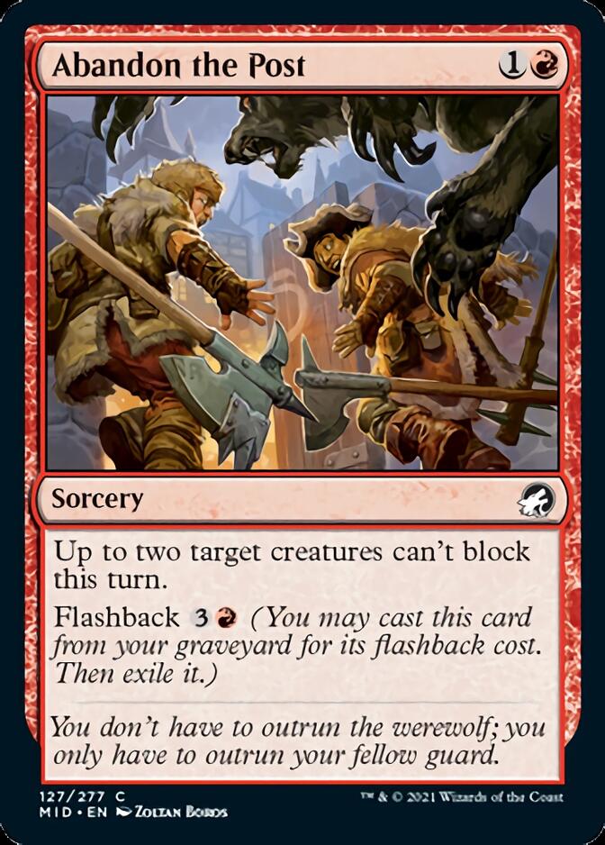 Abandon the Post [Innistrad: Midnight Hunt] | Galactic Gamez
