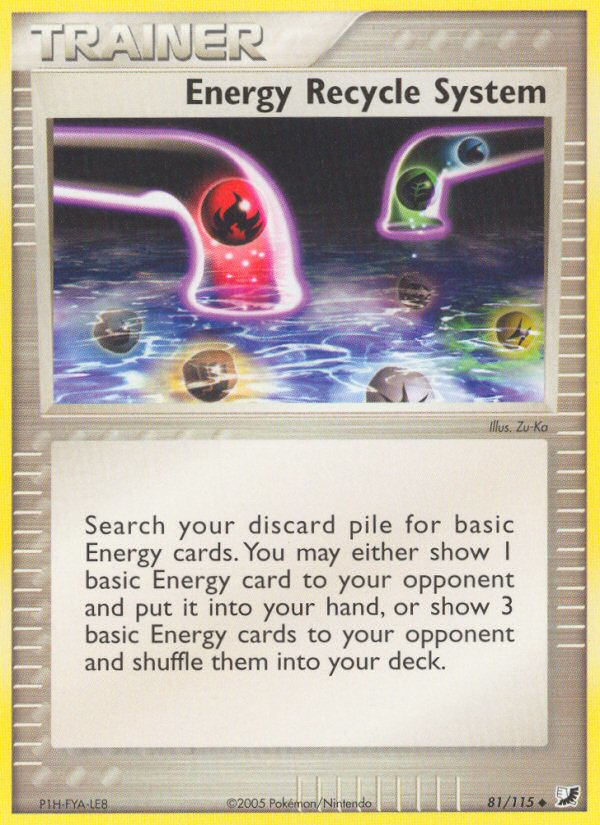 Energy Recycle System (81/115) [EX: Unseen Forces] | Galactic Gamez