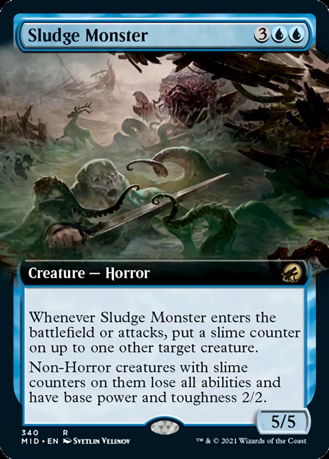 Sludge Monster (Extended Art) [Innistrad: Midnight Hunt] | Galactic Gamez