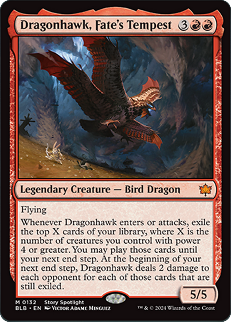 Dragonhawk, Fate's Tempest [Bloomburrow] | Galactic Gamez