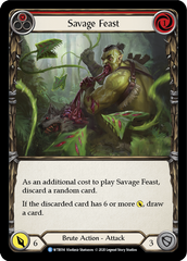 Savage Feast (Red) [U-WTR014] (Welcome to Rathe Unlimited)  Unlimited Rainbow Foil | Galactic Gamez